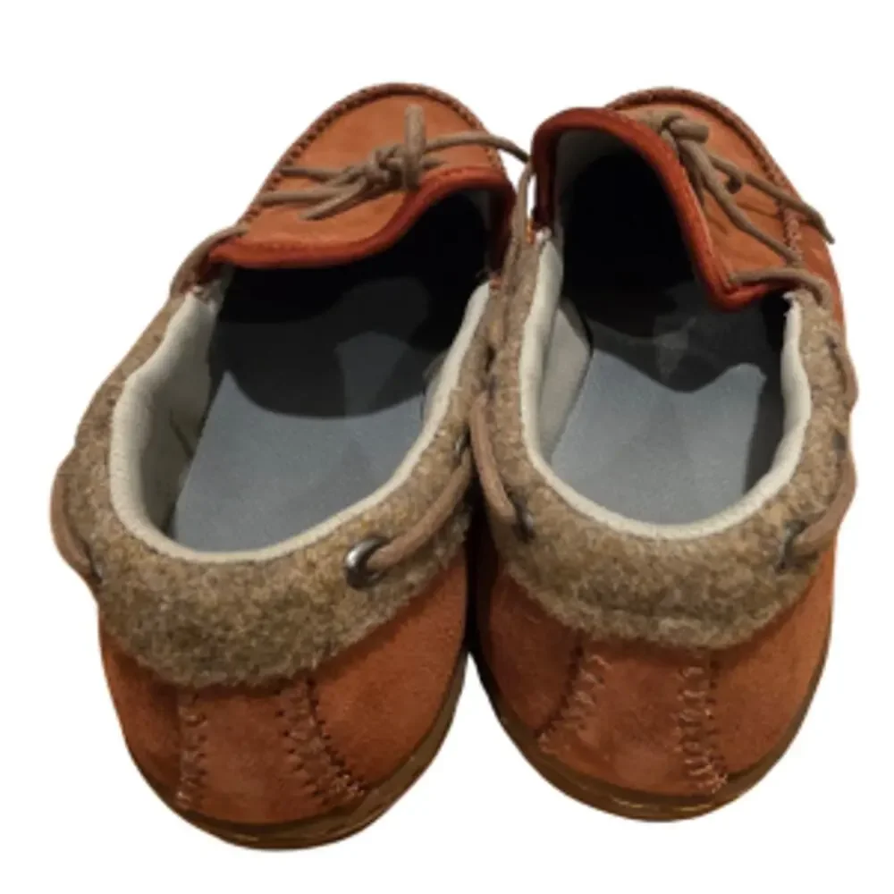 Patagonia Maui Mocs Red Leather Slip On Loafers Women's 8 Rare Discontinued - Picture 4 of 11